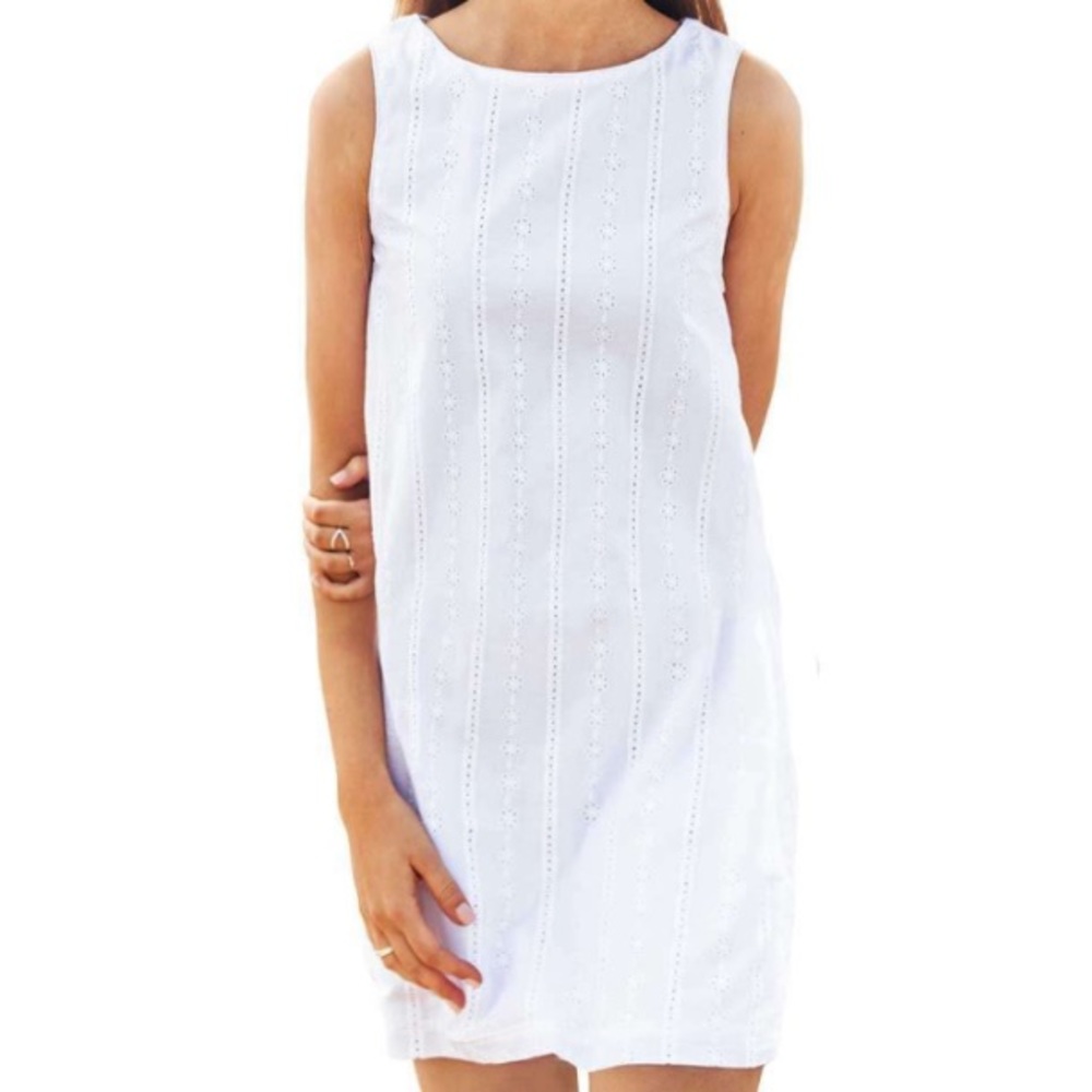 Kiel James Patrick (KJP) Endless Summer White Shift Dress